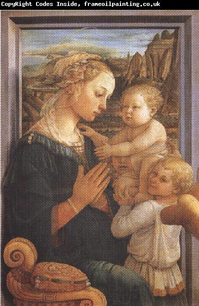 Sandro Botticelli Filippo Lippi.Madonna with Child and Angels or Uffizi Madonna (mk36)